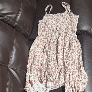 Maurices Textured White and Pink Top